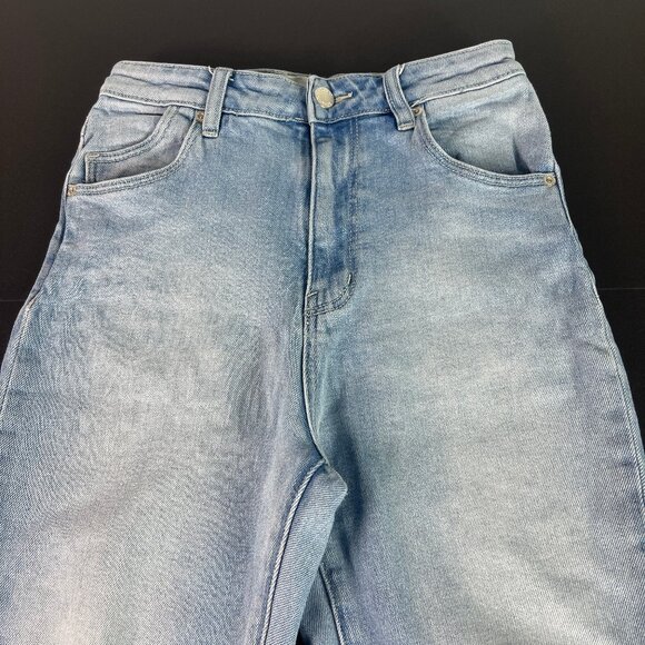 Rolla's Jean Women's 25x26* Dusters Boot Cut Light Blue Distressed Denim Tag 25 - Picture 2 of 16